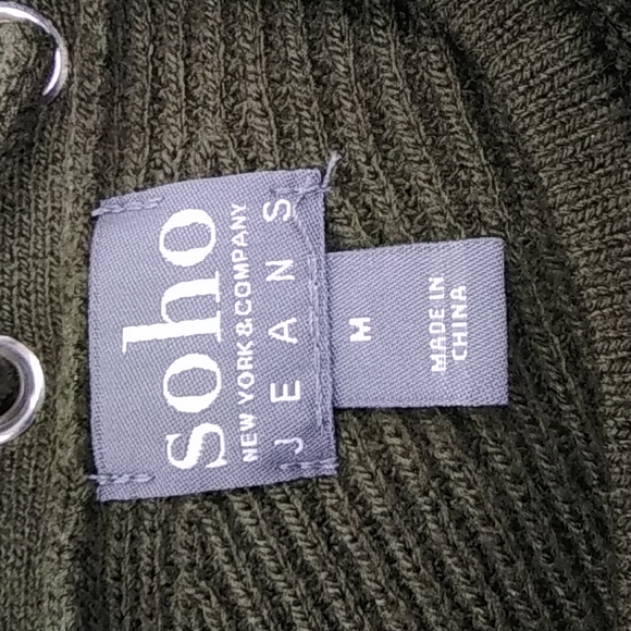 Soho Jeans Olive Sweater 5225g - Picture 5 of 5